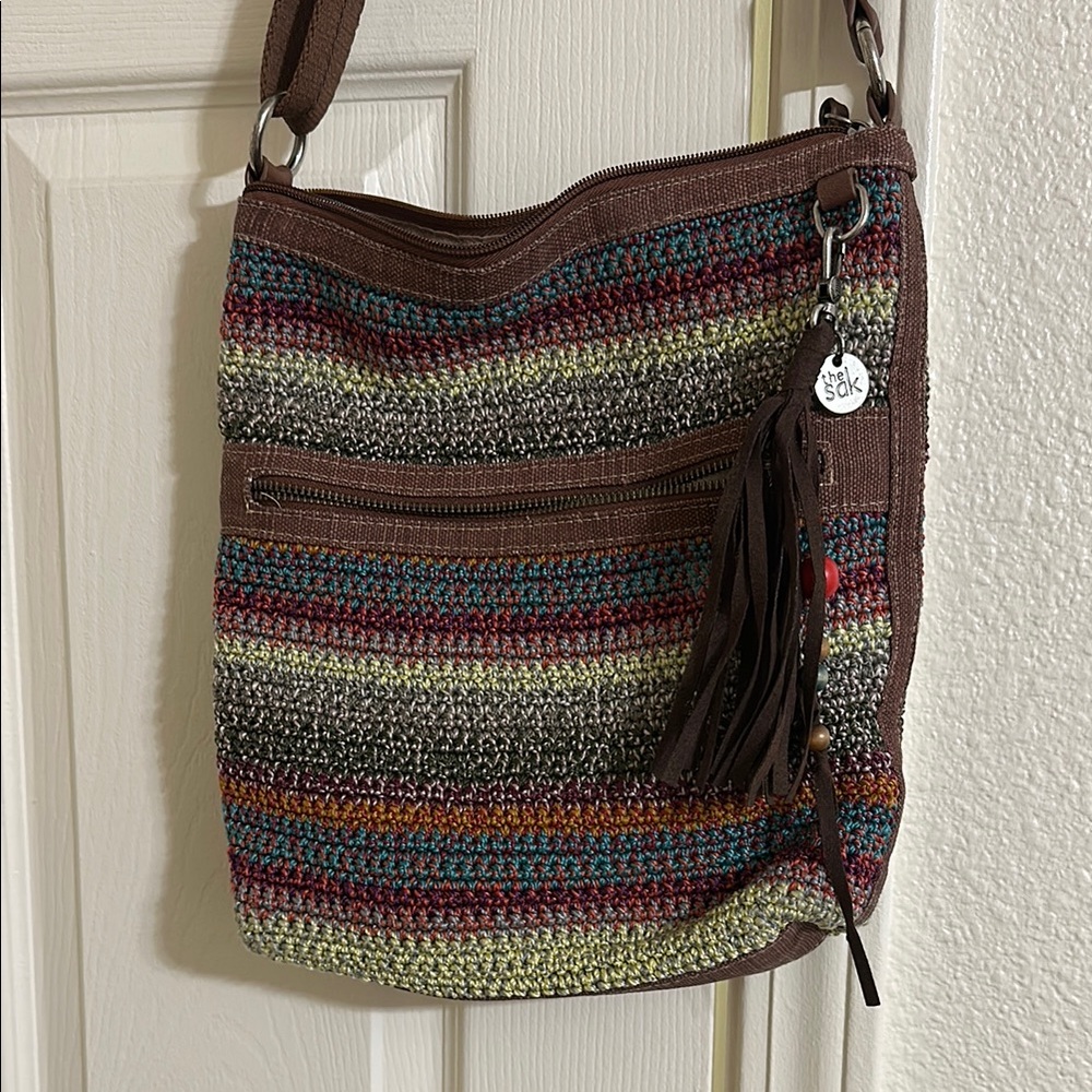 The Sak Multicolor Crochet Shoulder Bag